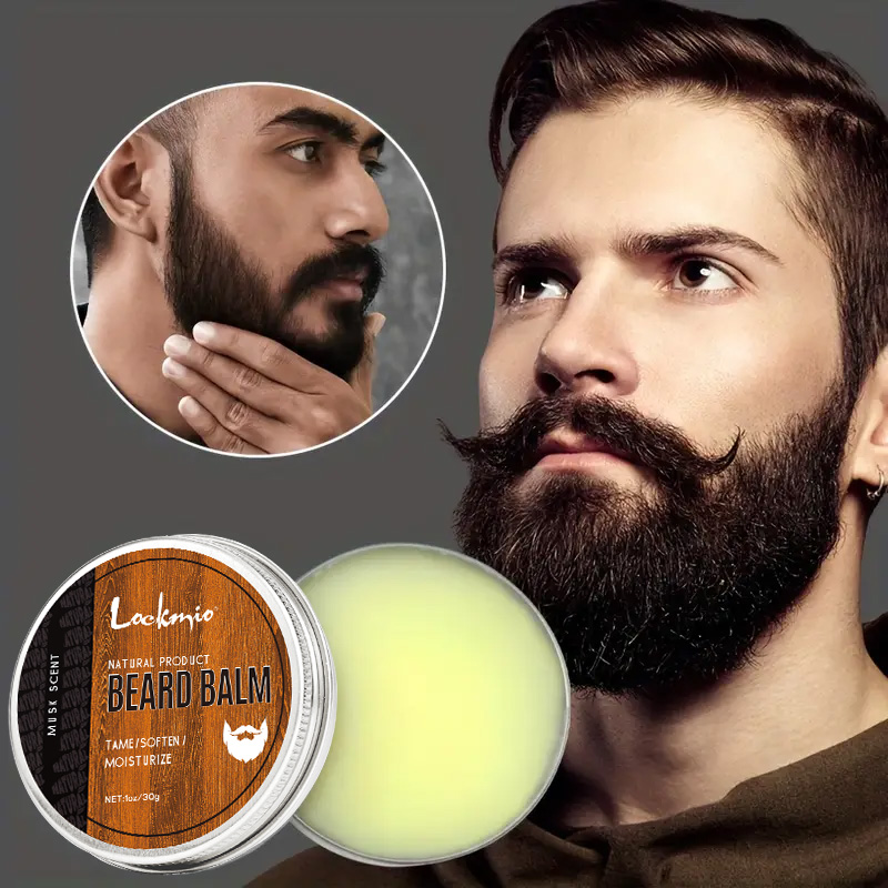 Men'S Grooming Wax - Crème hydratante nourrissante pour barbe, baume