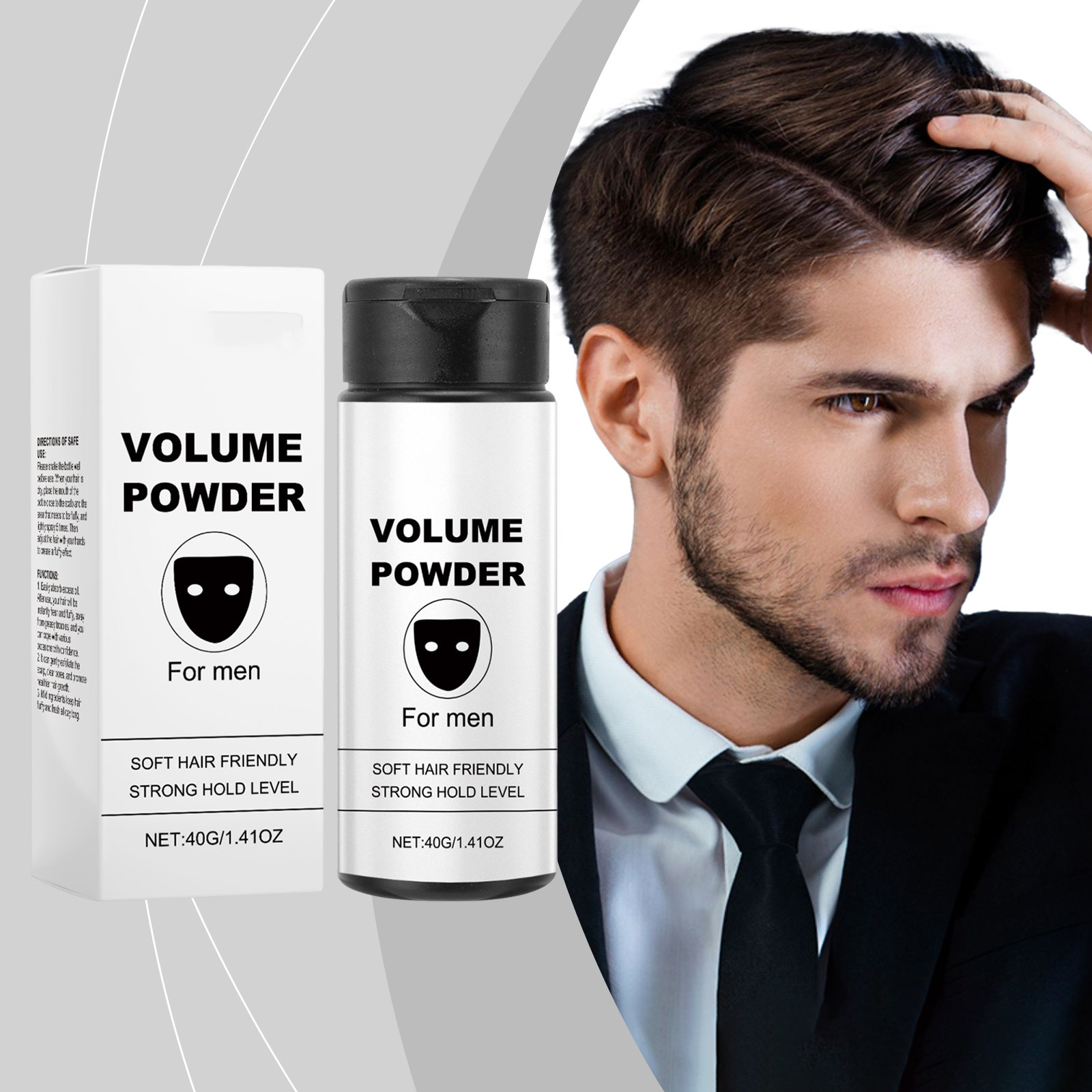 Men'S Grooming Wax - Poudre Volumisante Homme Fixation Forte Texturisante