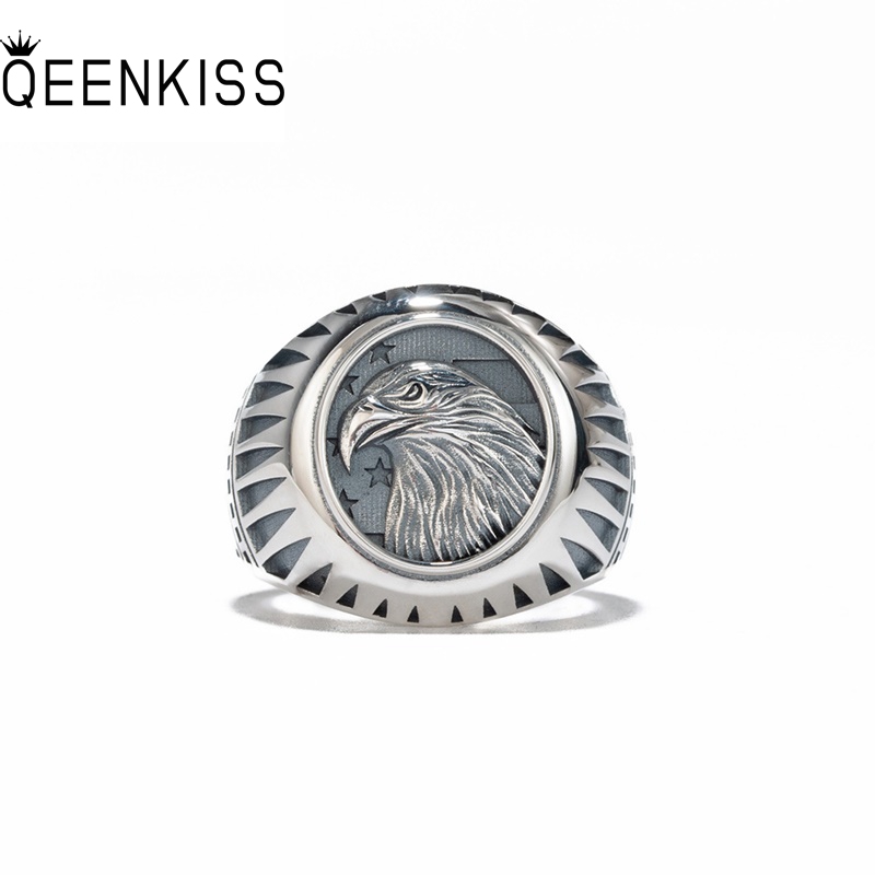 Men'S Grooming Gifts - QEENKISS 925 argent Sterling Vintage aigle