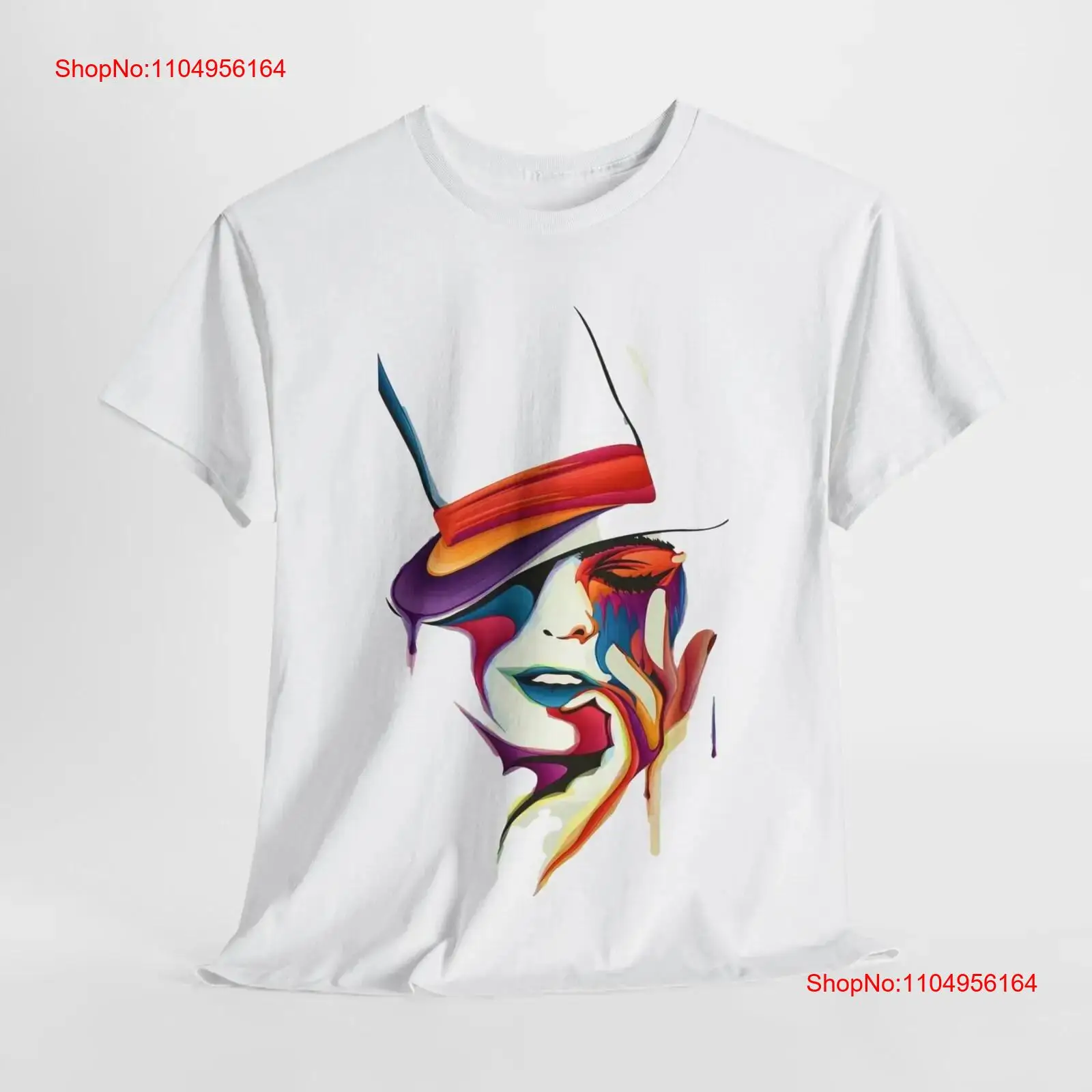 Face Wash Mens - T-shirt visage multicolore pour femme, magique