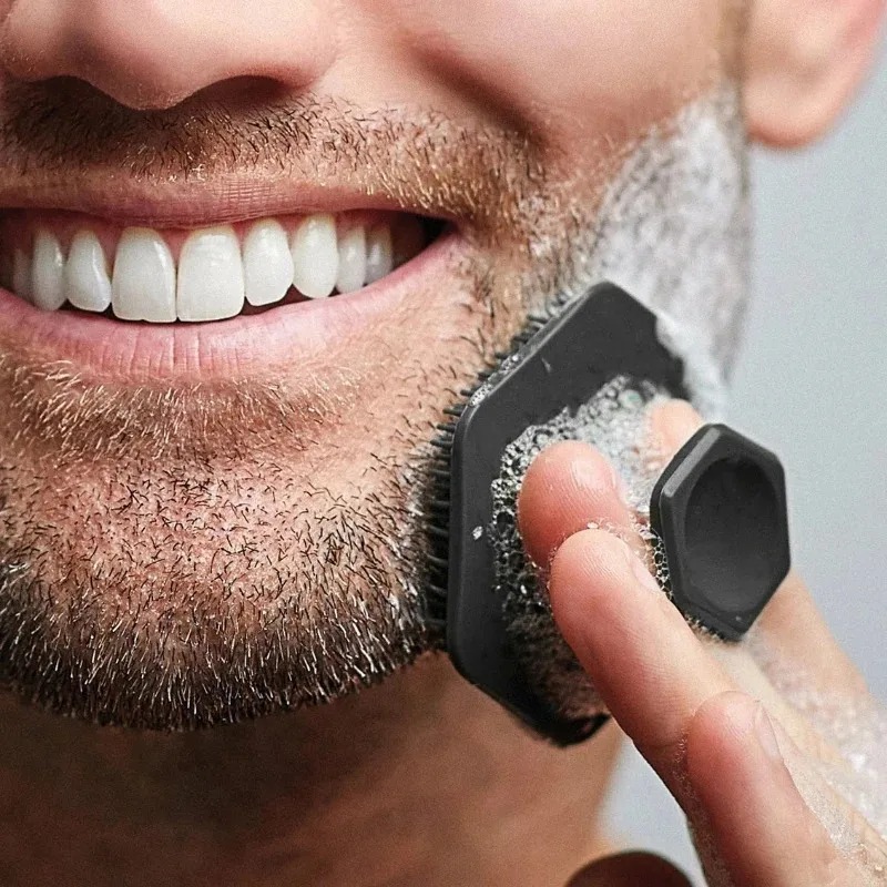 Face Wash Mens - 1 Brosse nettoyante faciale en silicone,