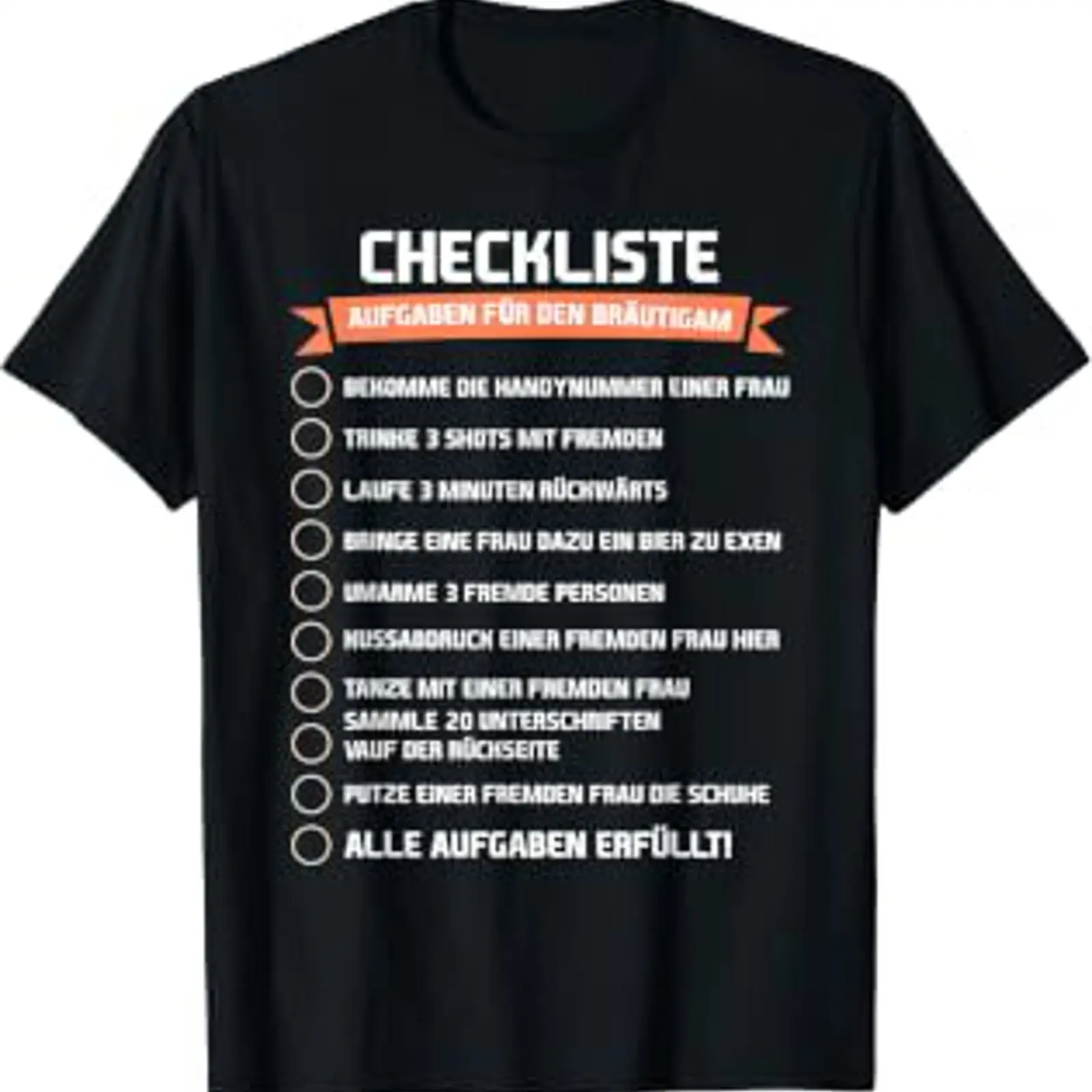 Men'S Grooming Checklist - T-shirt DIY pour enterrement de vie