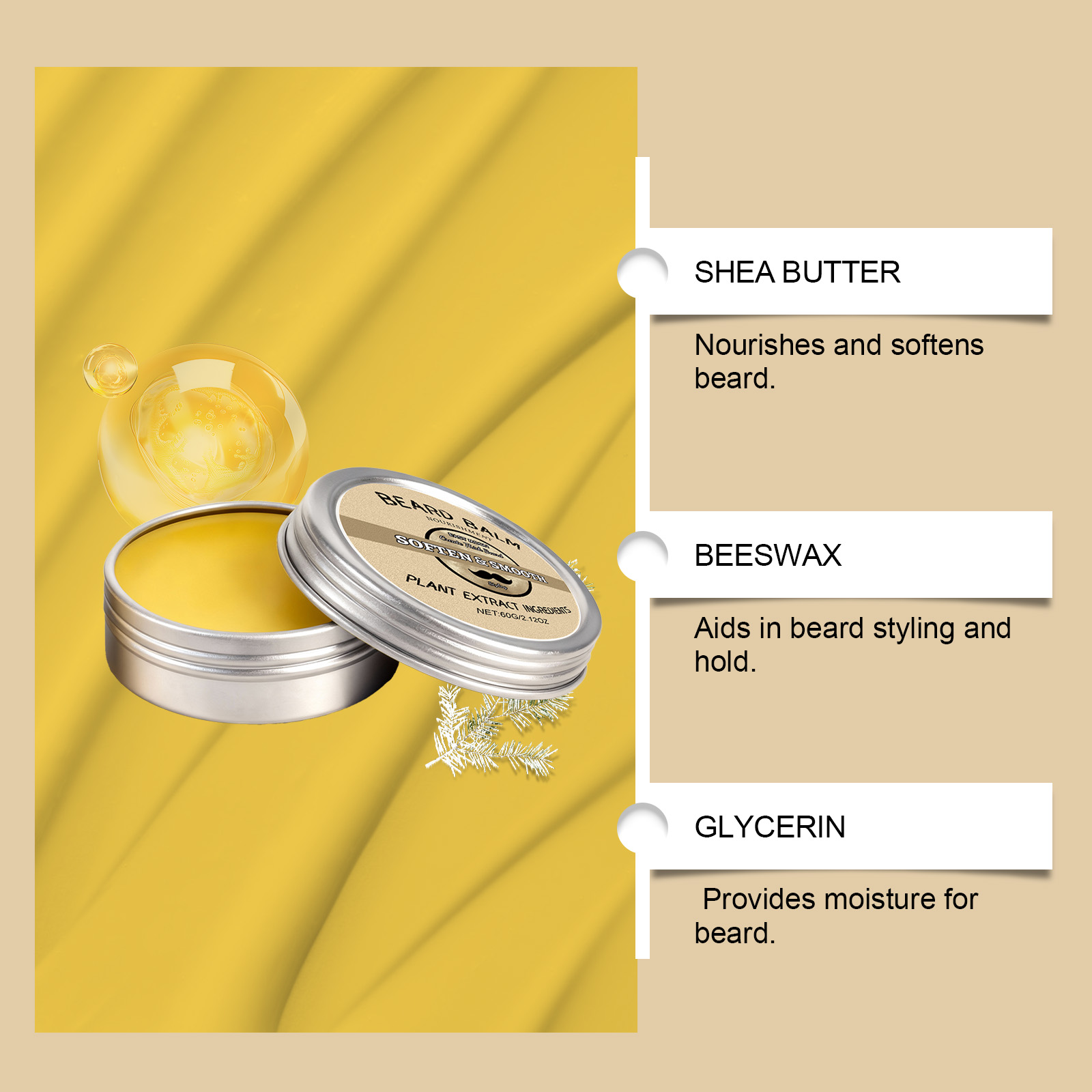 Cire pour le soin de la barbe  - Men'S Grooming Wax avis et prix