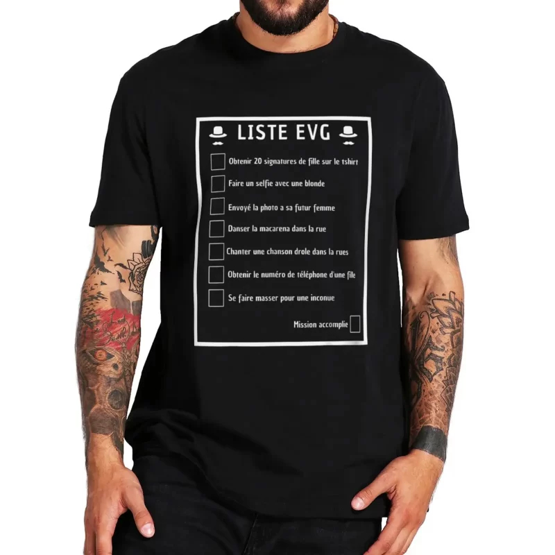 T-shirt de fête EVG pour homme - Men'S Grooming Checklist avis et prix
