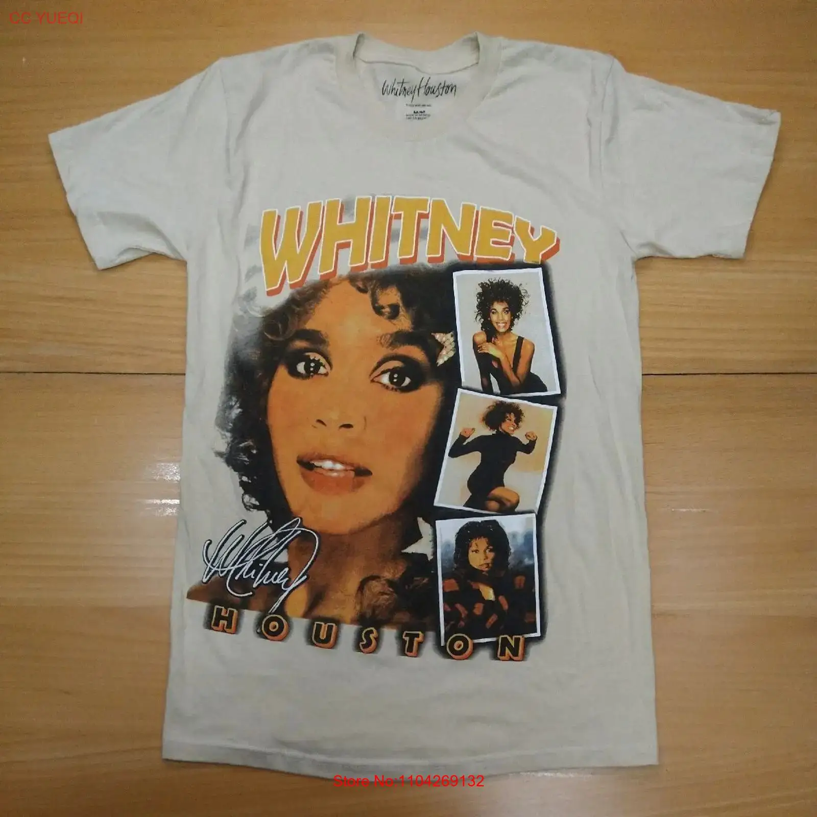 T-shirt Whitney Houston Taille - Face Wash Mens avis et prix