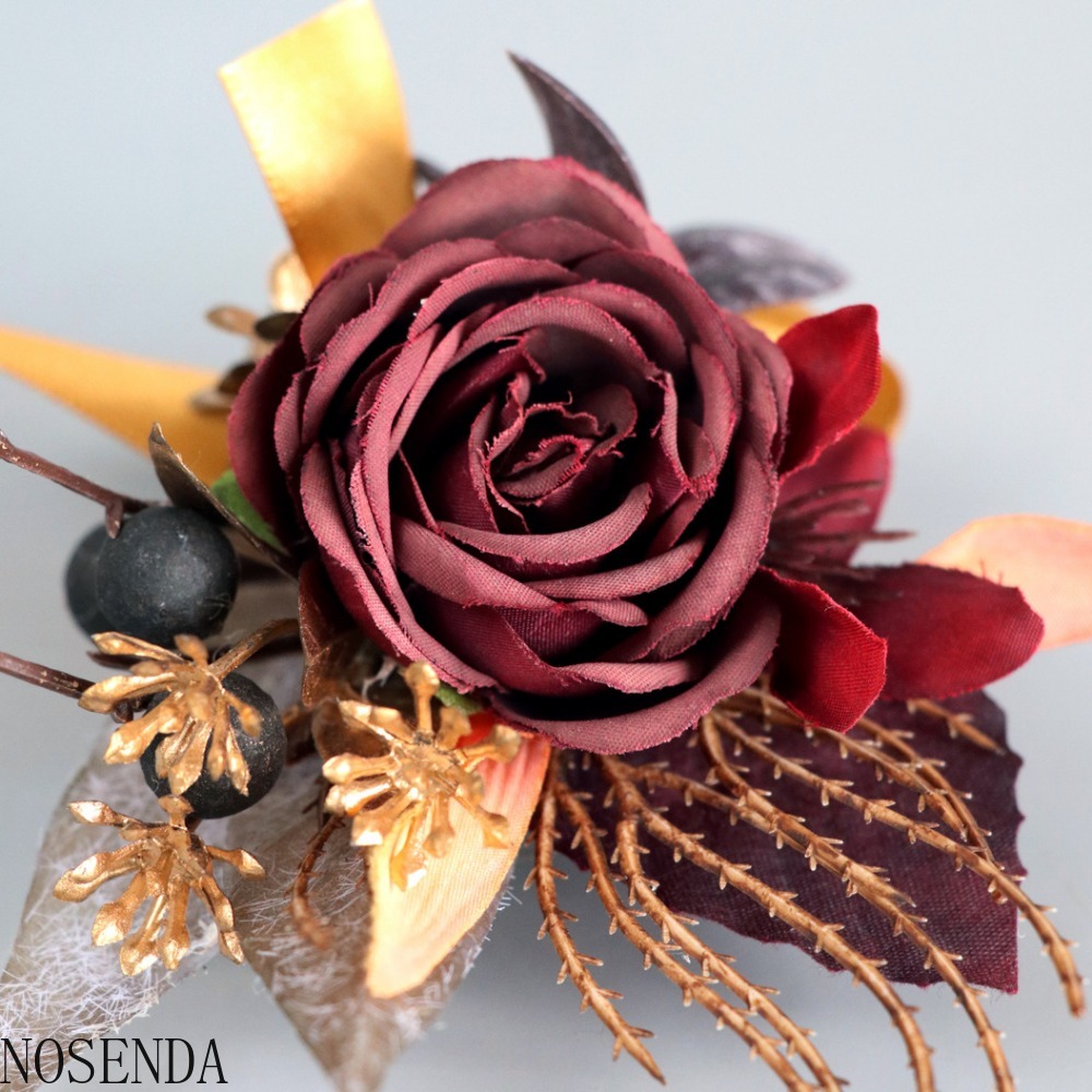 Rose artificielle en soie bord - Men'S Grooming For Marriage avis et prix