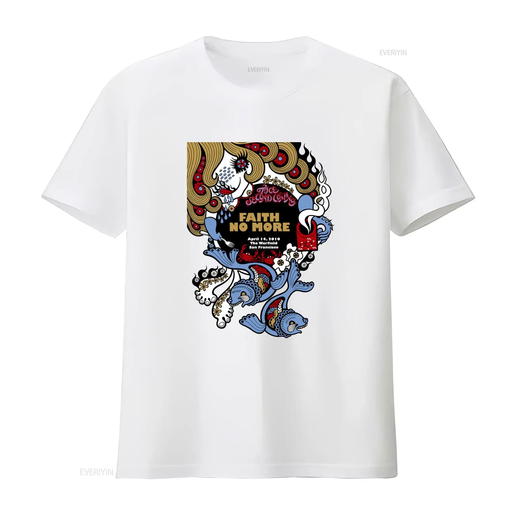 T-shirt Faith No More – Face S - Face Wash Mens avis et prix